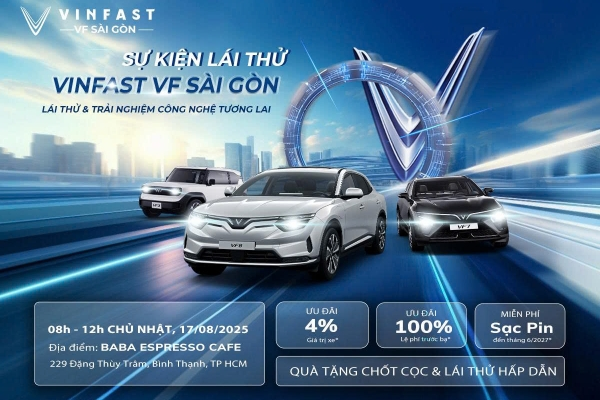 [SỰ KIỆN LÁI THỬ] KHỞI ĐẦU HÀNH TRÌNH XANH CÙNG VINFAST VF SÀI GÒN